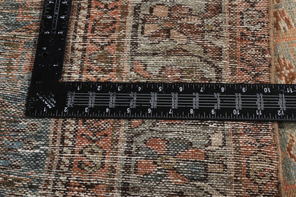 4 x 6 - Blue Antique Persian Hamadan Rug - 79659