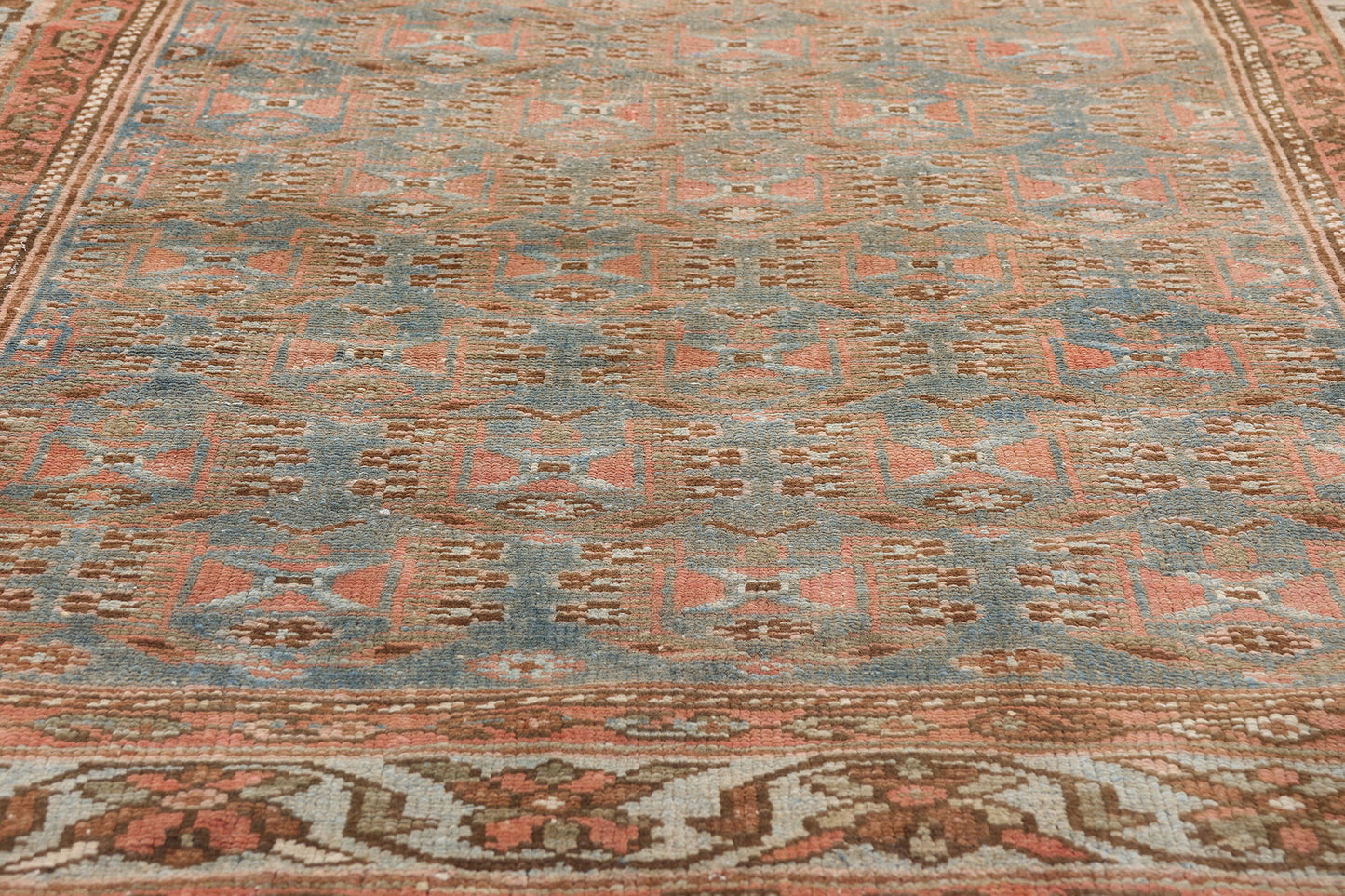 4 x 6 - Blue Antique Persian Hamadan Rug - 79659