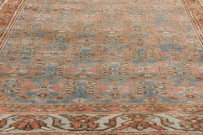 4 x 6 - Blue Antique Persian Hamadan Rug - 79659