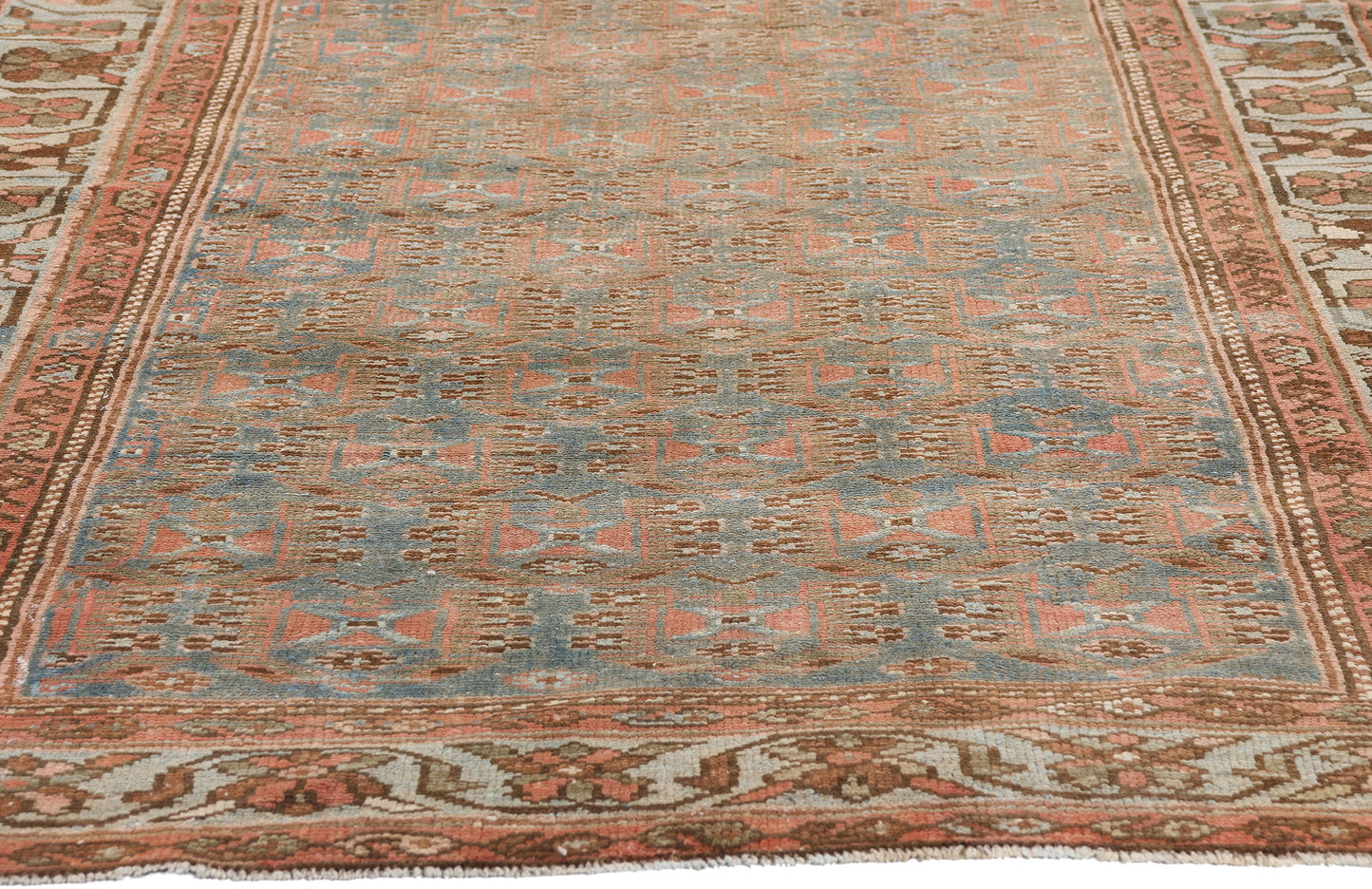 4 x 6 - Blue Antique Persian Hamadan Rug - 79659