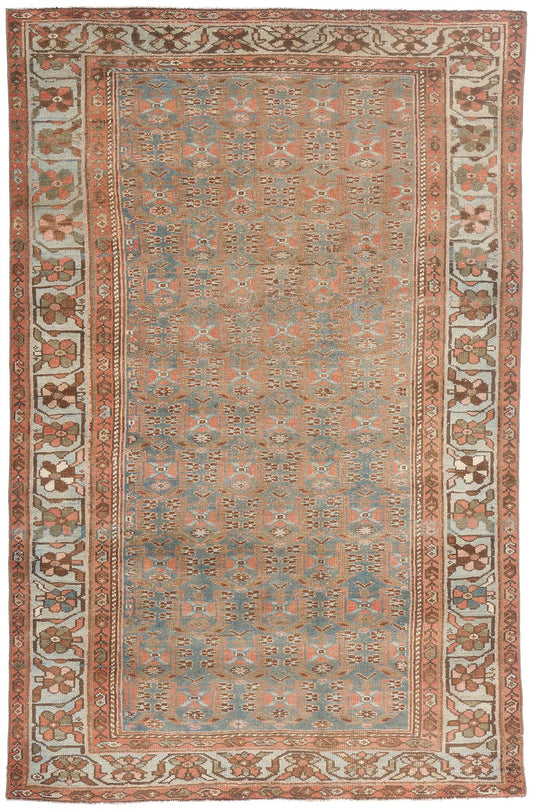 4 x 6 - Blue Antique Persian Hamadan Rug - 79659