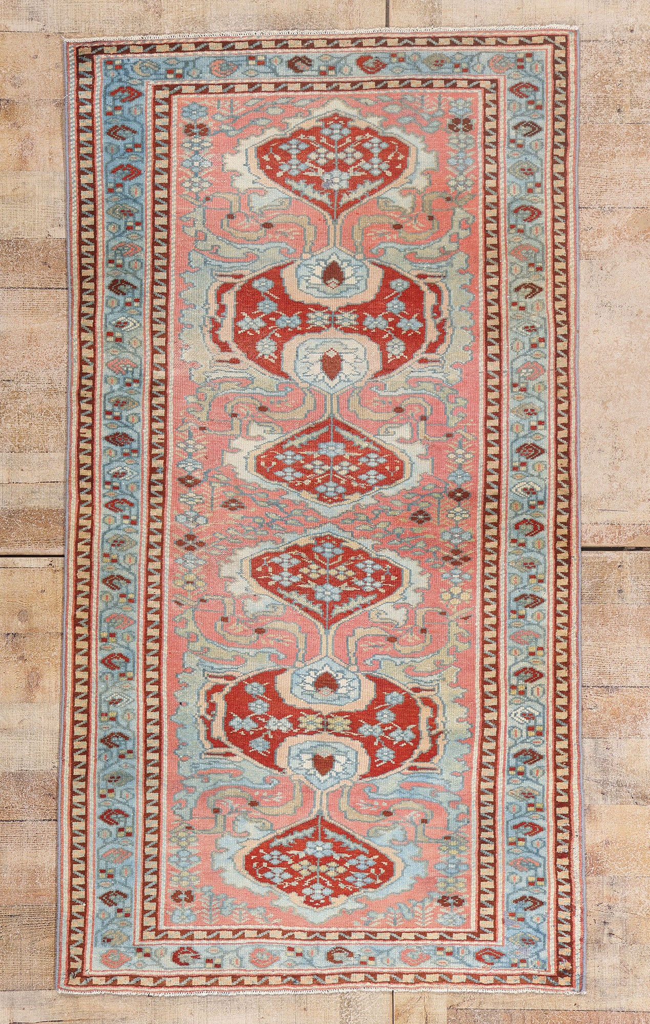 3 x 6 - Pink Antique Persian Hamadan Rug - 79660