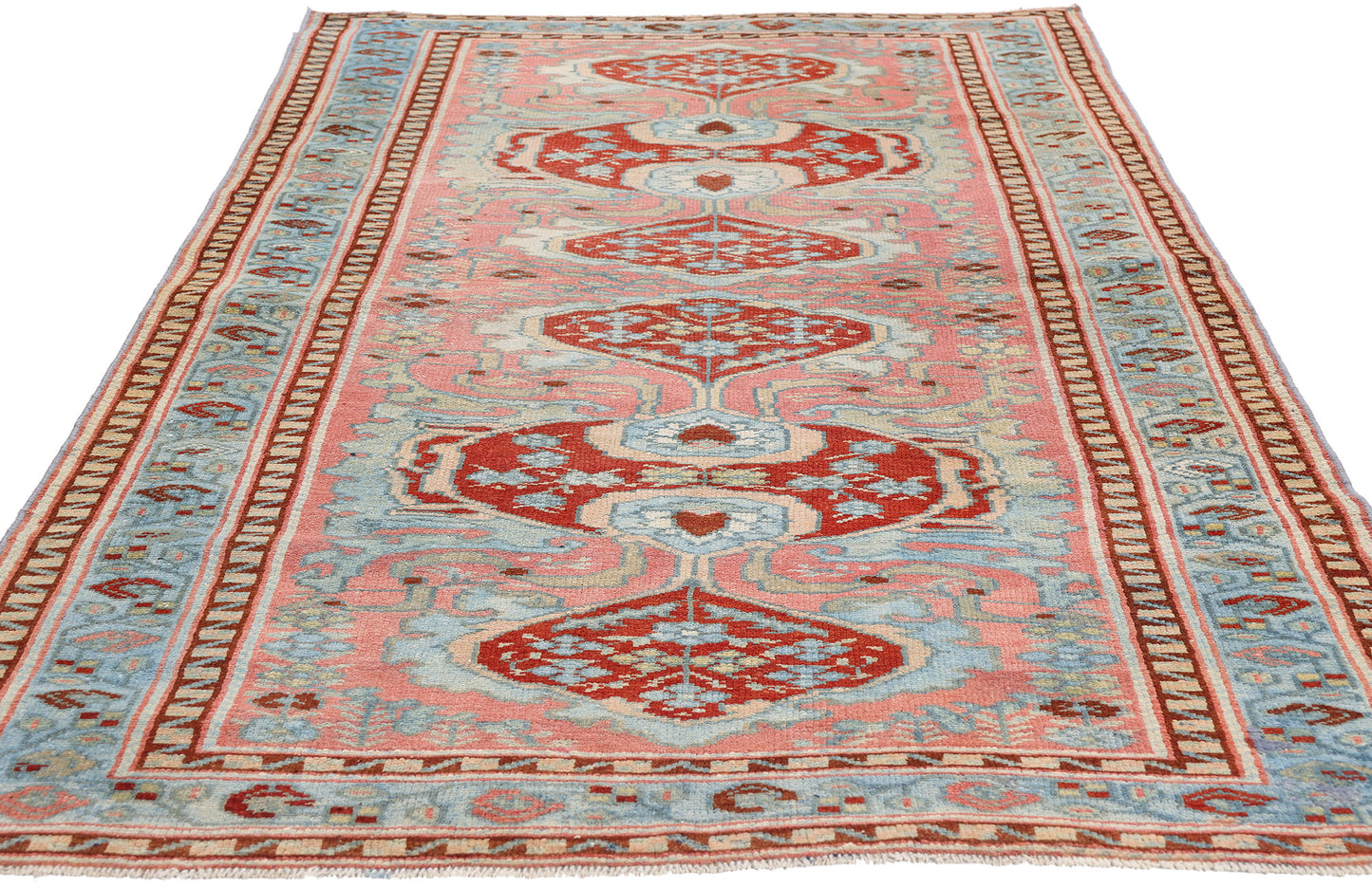 3 x 6 - Pink Antique Persian Hamadan Rug - 79660