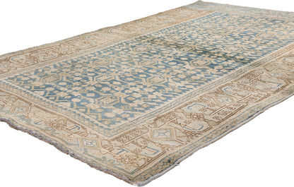 4 x 6 - Blue Antique Persian Bijar Rug - 79661