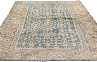 4 x 6 - Blue Antique Persian Bijar Rug - 79661