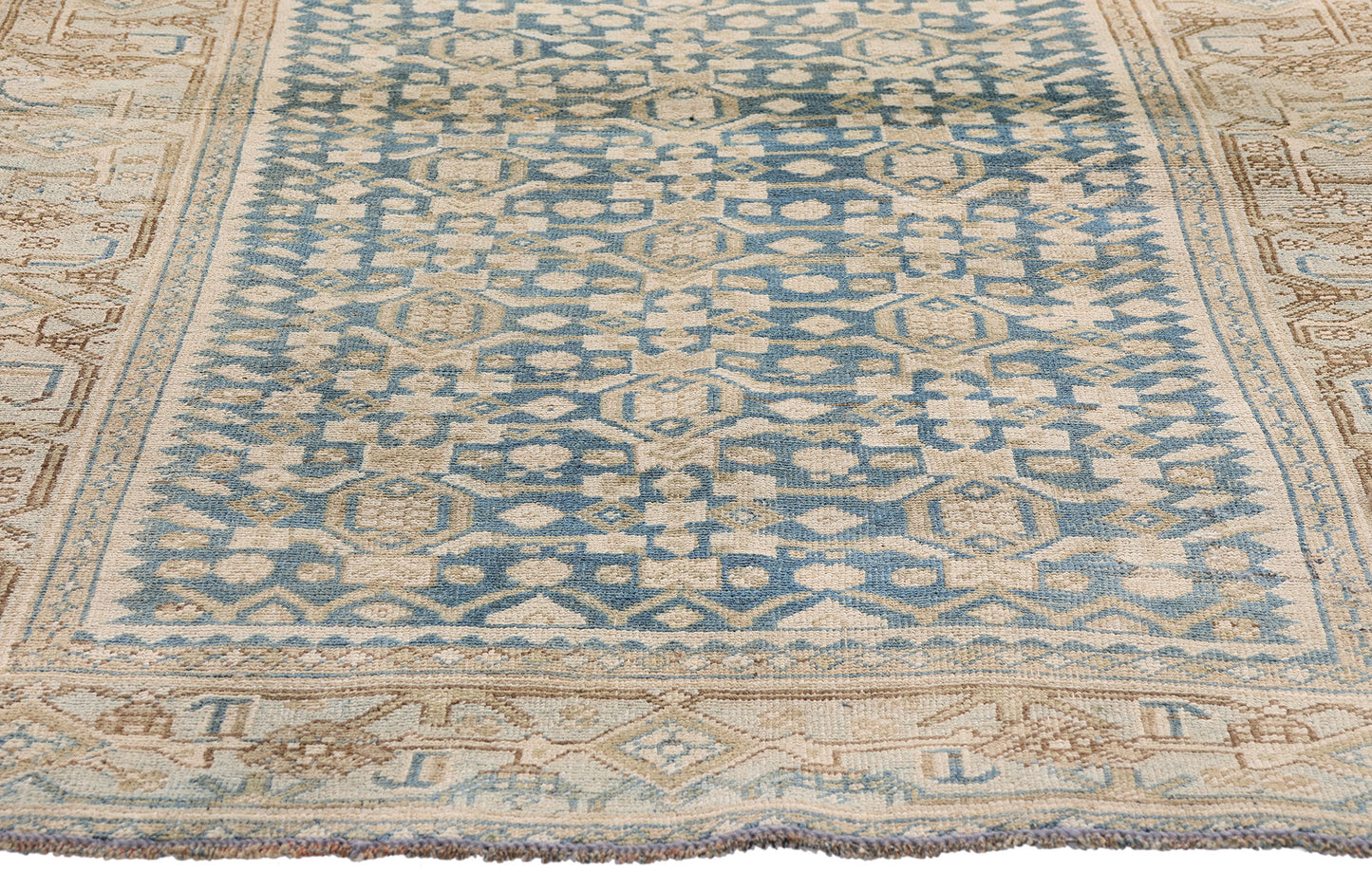 4 x 6 - Blue Antique Persian Bijar Rug - 79661