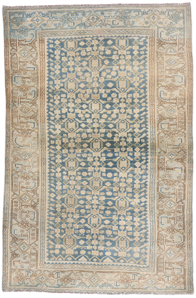 4 x 6 - Blue Antique Persian Bijar Rug - 79661
