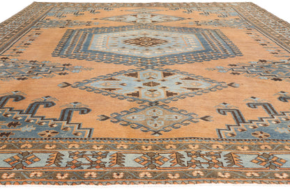 10 x 13 - Orange Antique Persian Viss Rug - 79662