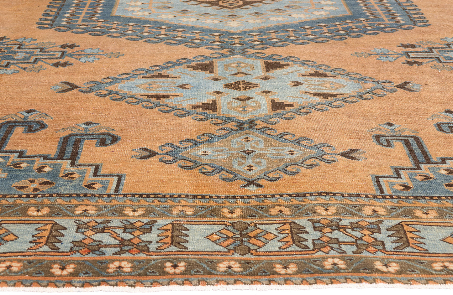 10 x 13 - Orange Antique Persian Viss Rug - 79662