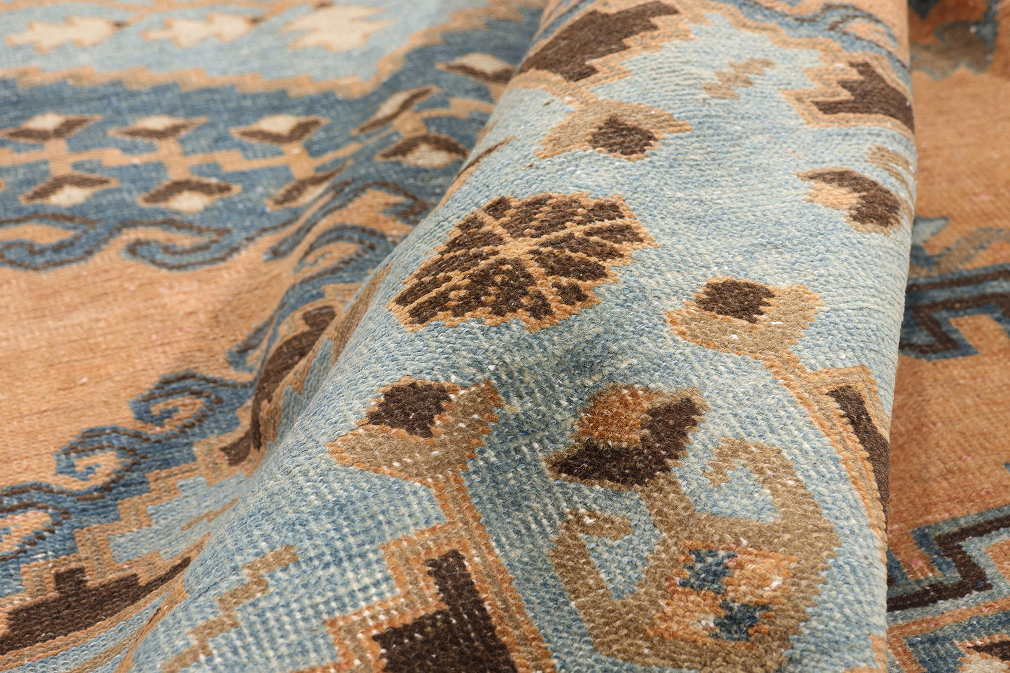 10 x 13 - Orange Antique Persian Viss Rug - 79662