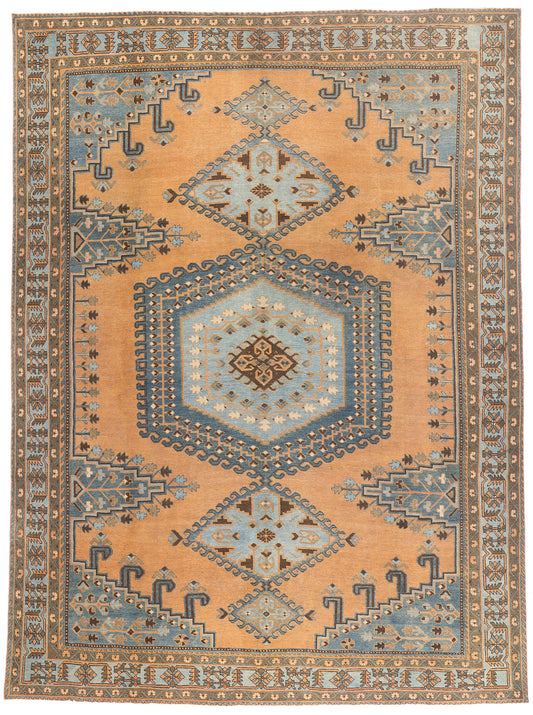 10 x 13 - Orange Antique Persian Viss Rug - 79662