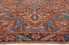 8 x 11 - Red Antique Persian Heriz Rug - 79663