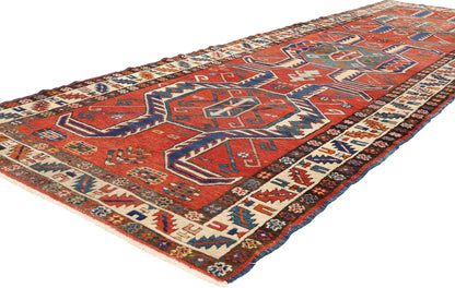 4 x 12 - Red Antique Persian Heriz Rug - 79664
