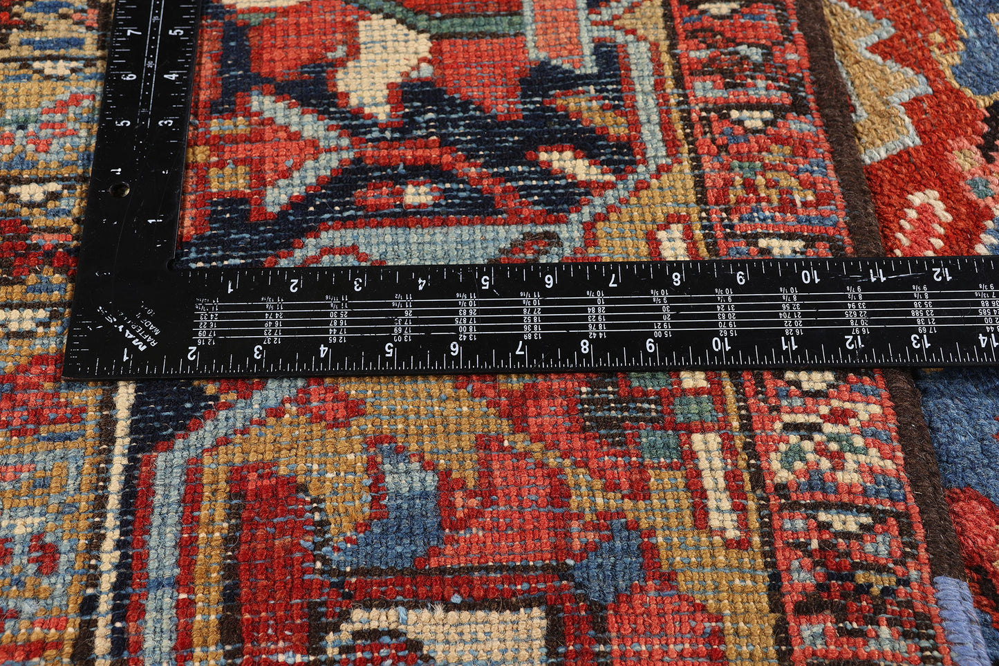 9 x 12 - Red Antique Persian Heriz Rug - 79665