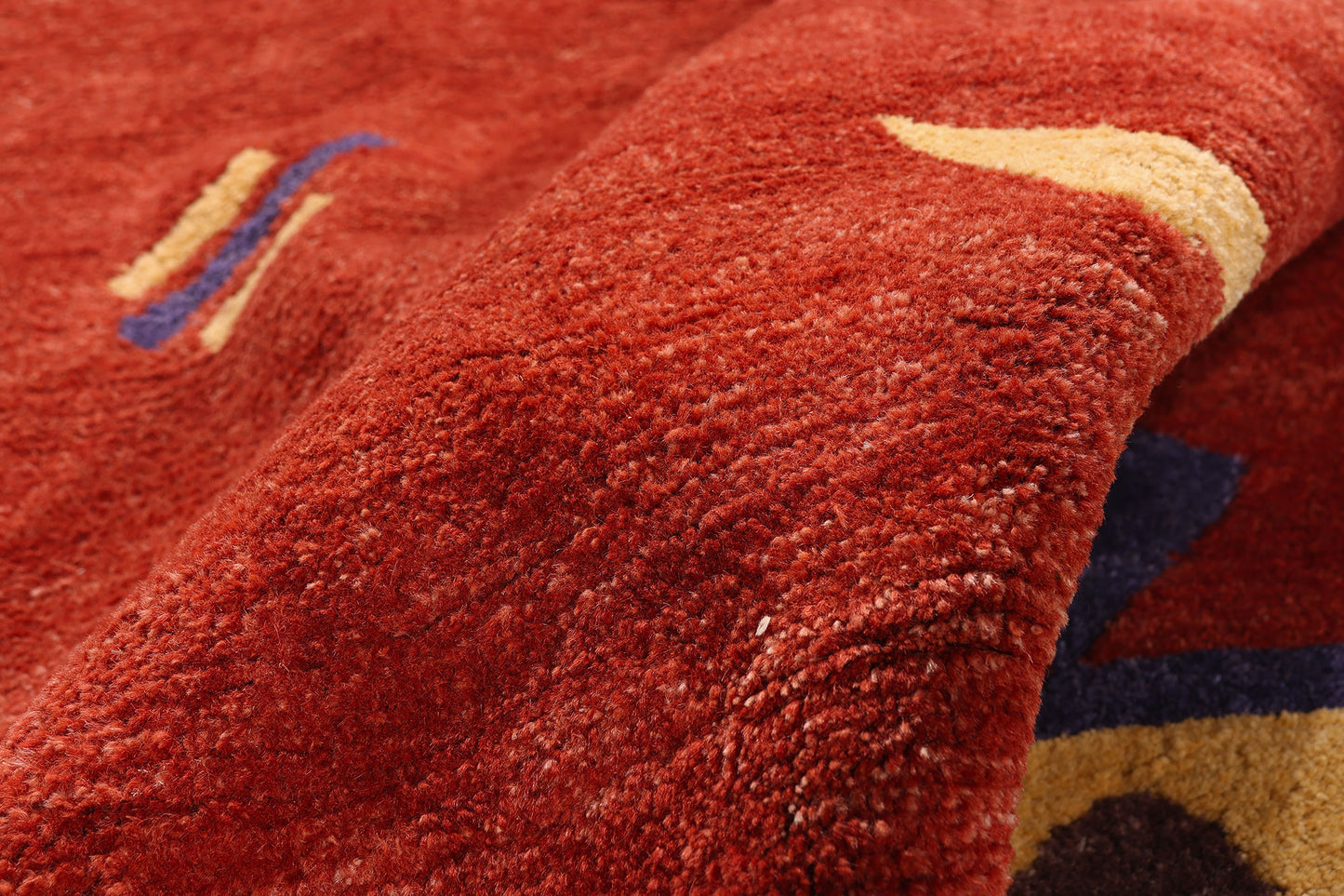 9 x 10 - Red Vintage Tibetan Rug - 79667