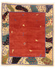 9 x 10 - Red Vintage Tibetan Rug - 79667
