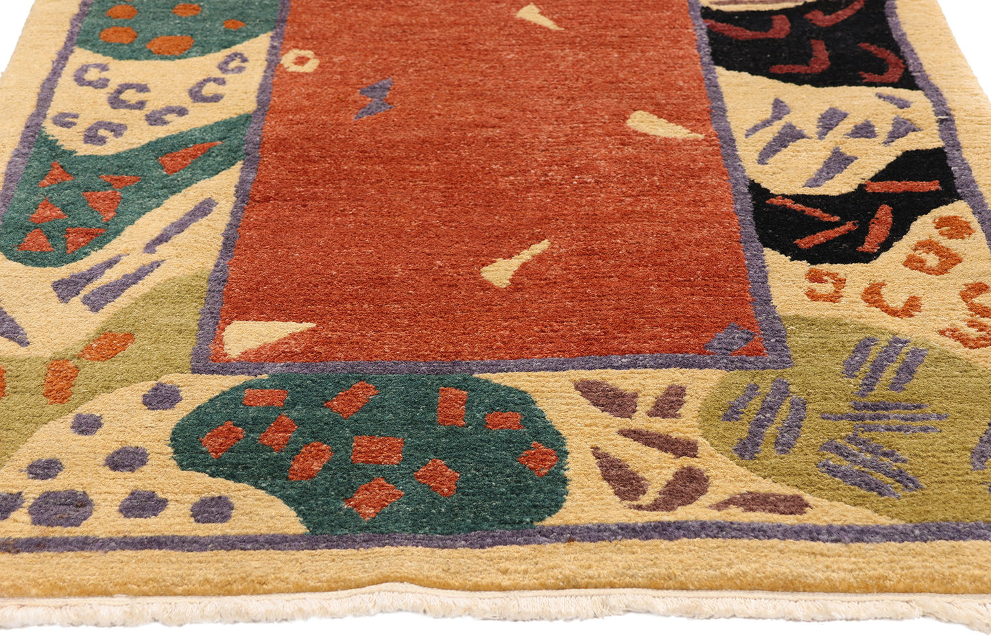 3 x 5 - Rust Vintage Tibetan Rug - 79668
