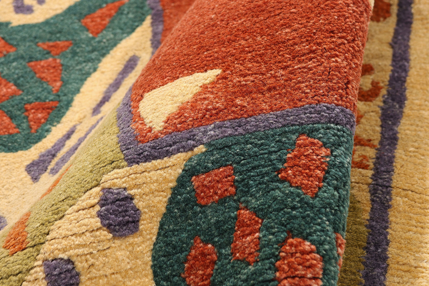3 x 5 - Rust Vintage Tibetan Rug - 79668