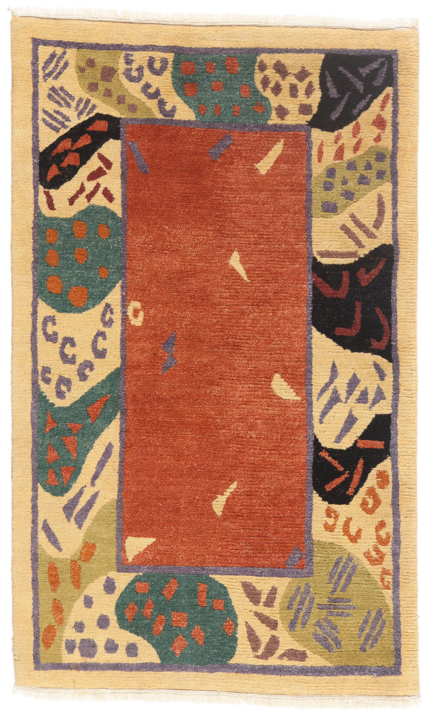 3 x 5 - Rust Vintage Tibetan Rug - 79668