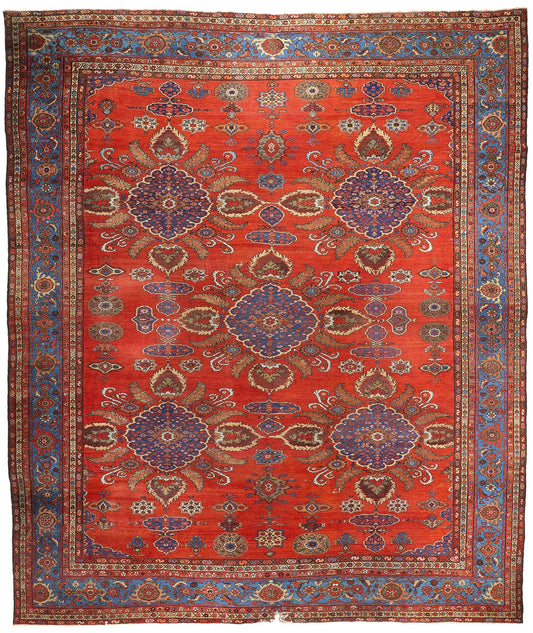 15 x 18 - Red Antique Persian Sultanabad Rug - 79671