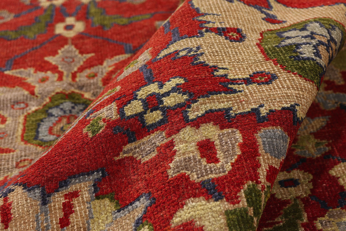 12 x 19 - Red Antique Persian Sultanabad Rug - 79679