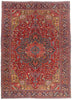 10 x 14 - Red Antique Persian Heriz Rug - 79681