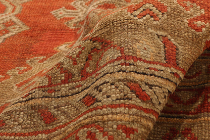 11 x 19 - Red Antique Turkish Oushak Rug - 79683