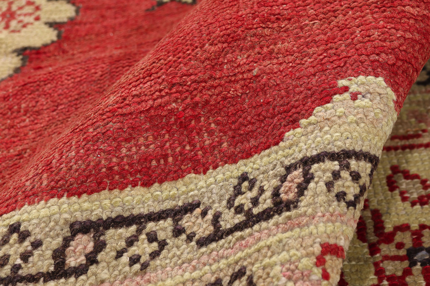 10 x 13 - Red Antique Turkish Oushak Rug - 79684