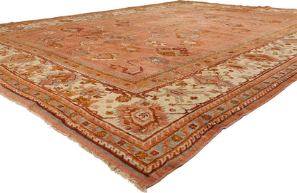 11 x 15 - Rust Antique Turkish Oushak Rug - 79685
