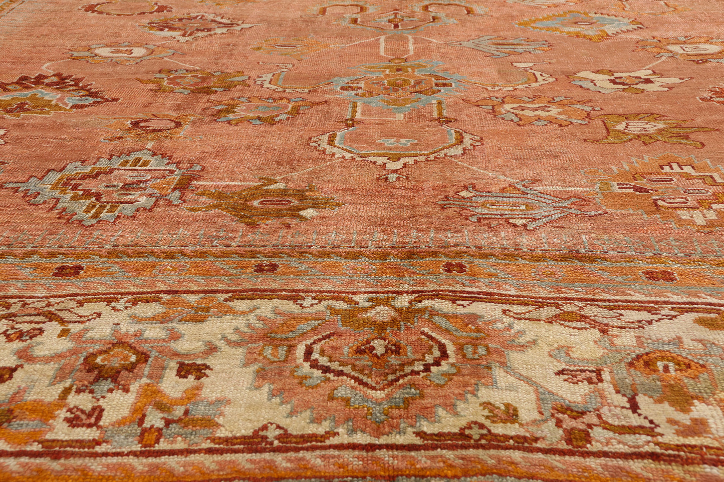 11 x 15 - Rust Antique Turkish Oushak Rug - 79685