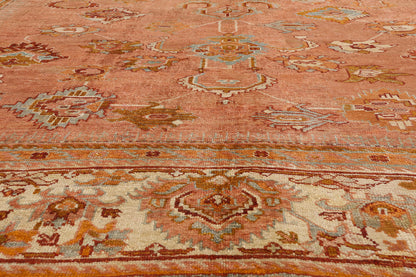 11 x 15 - Rust Antique Turkish Oushak Rug - 79685