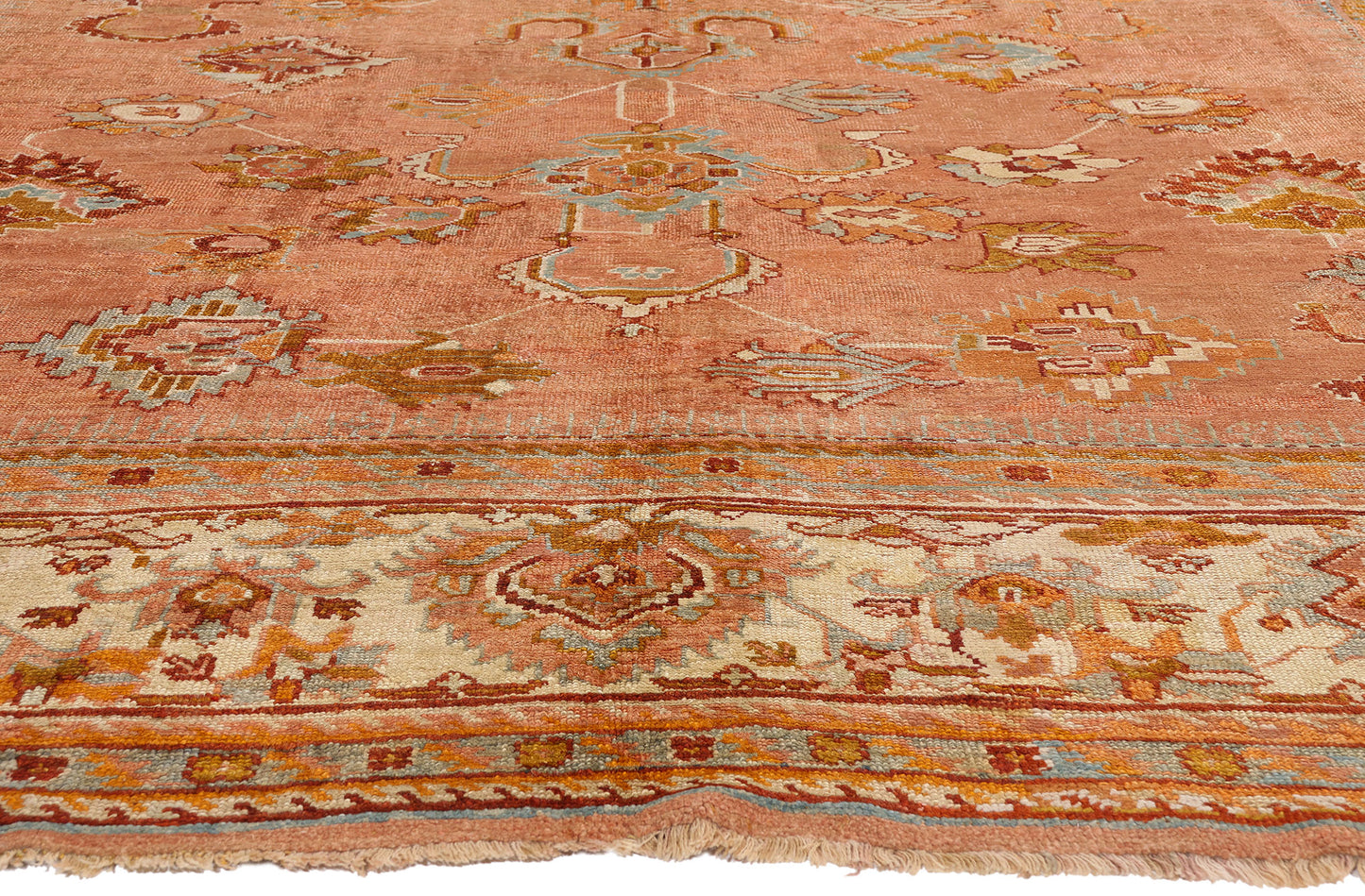 11 x 15 - Rust Antique Turkish Oushak Rug - 79685