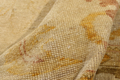 11 x 15 - Tan Vintage Turkish Oushak Rug - 79688