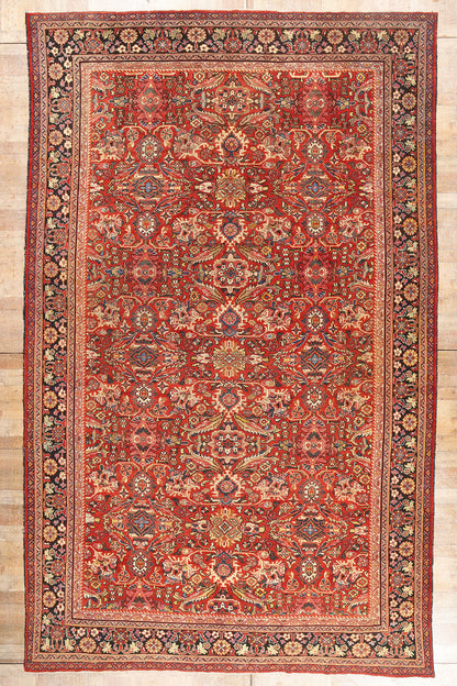 11 x 17 Red Antique Persian Mahal Rug 79689