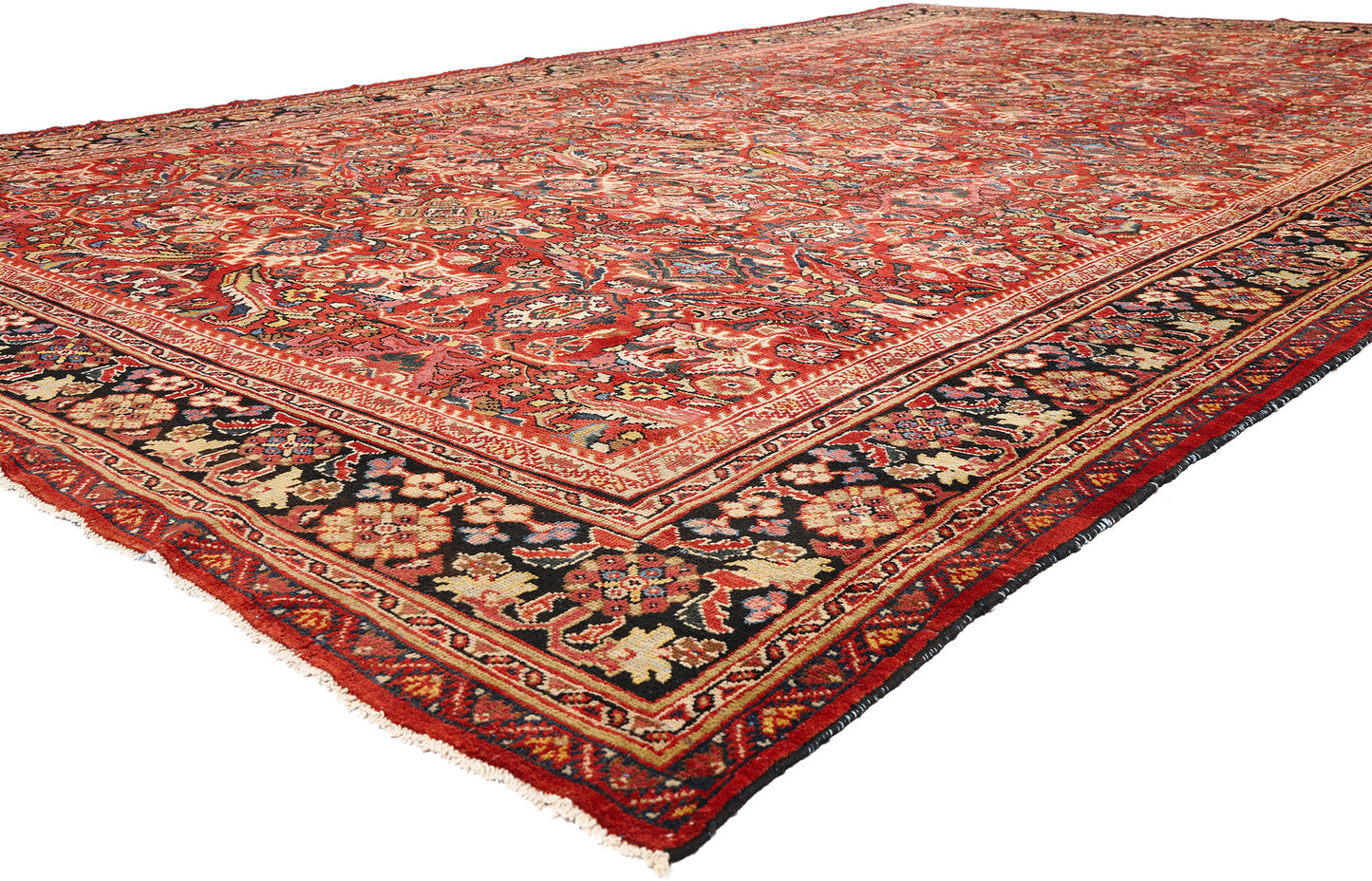 11 x 17 Red Antique Persian Mahal Rug 79689