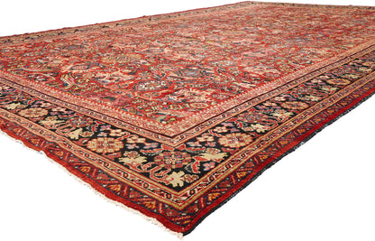 11 x 17 Red Antique Persian Mahal Rug 79689