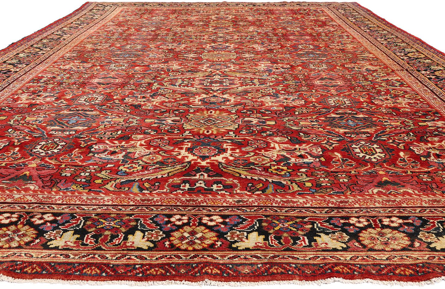 11 x 17 Red Antique Persian Mahal Rug 79689