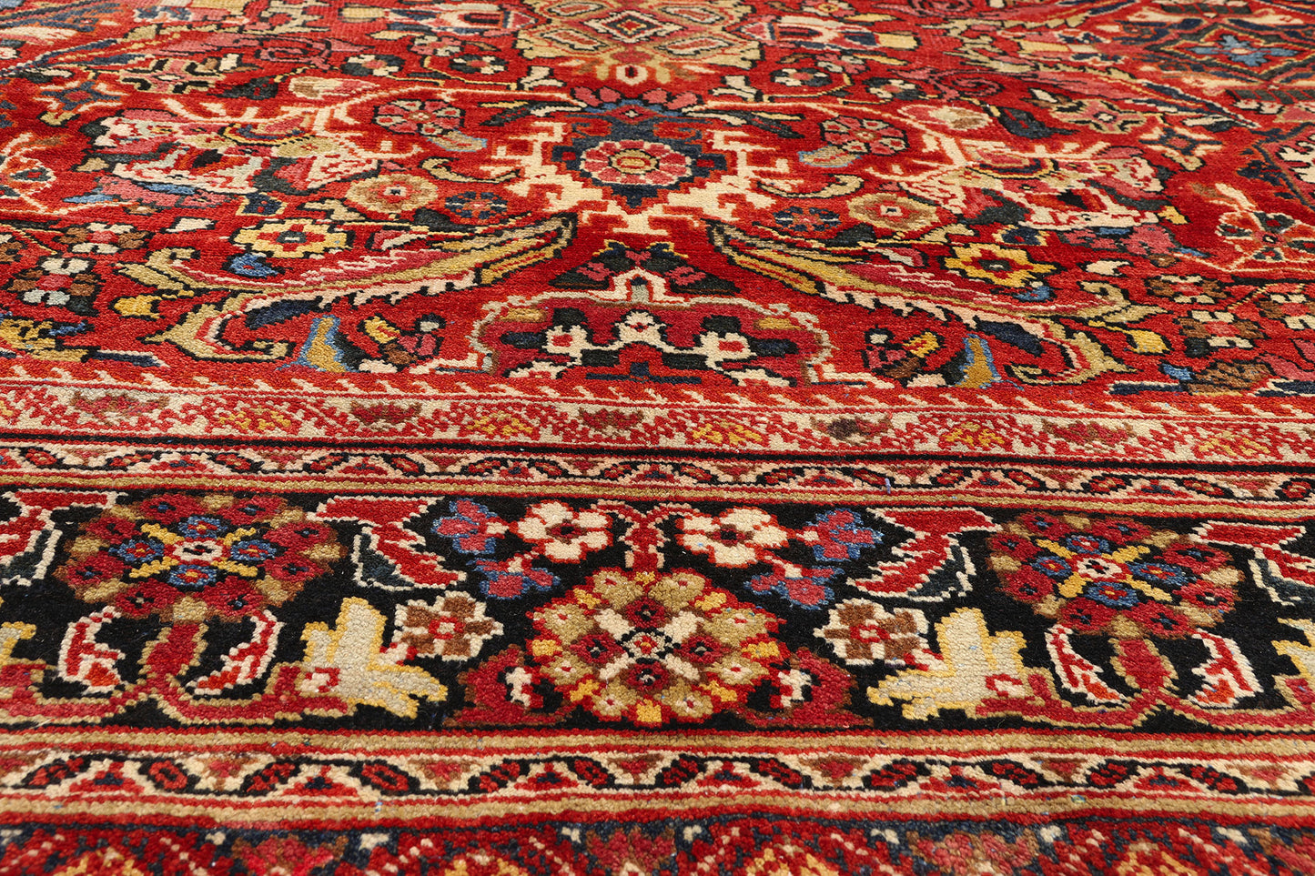 11 x 17 Red Antique Persian Mahal Rug 79689