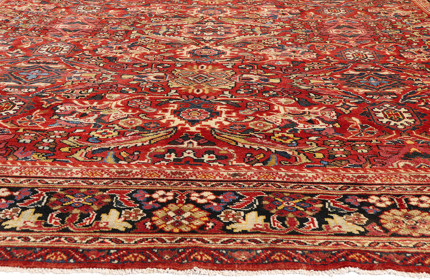 11 x 17 Red Antique Persian Mahal Rug 79689