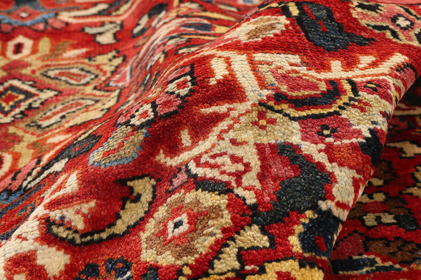 11 x 17 Red Antique Persian Mahal Rug 79689