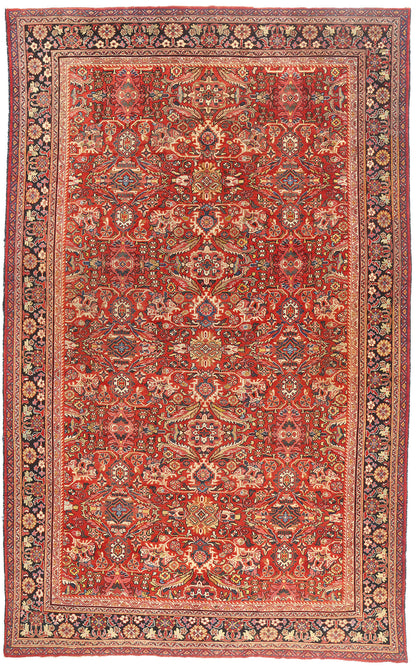 11 x 17 Red Antique Persian Mahal Rug 79689