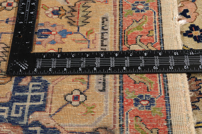 9 x 11 - Beige Antique Persian Tabriz Rug - 79690