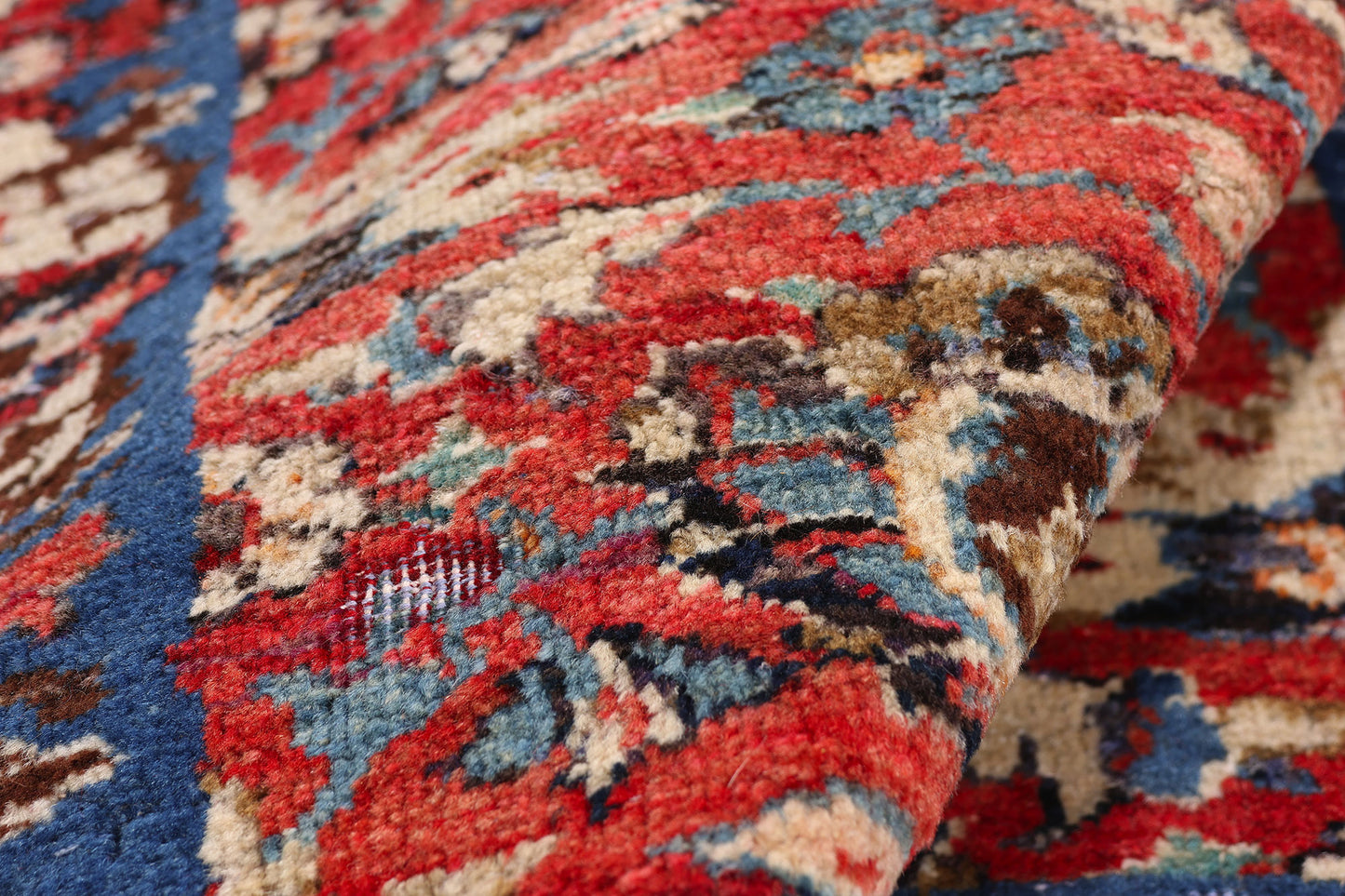 3 x 12 - Red Antique Persian Mashhad Rug - 79691