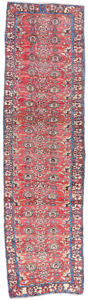 3 x 12 - Red Antique Persian Mashhad Rug - 79691
