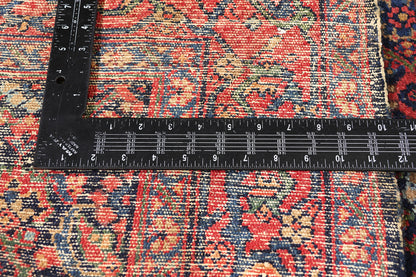 3 x 17 - Navy Blue Antique Persian Senneh Rug - 79692