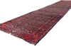 3 x 17 - Navy Blue Antique Persian Senneh Rug - 79692