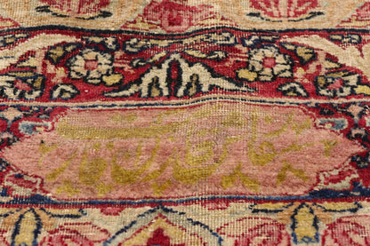 13 x 22 - Beige Antique Persian Kermanshah Rug - 79695