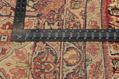 13 x 22 - Beige Antique Persian Kermanshah Rug - 79695