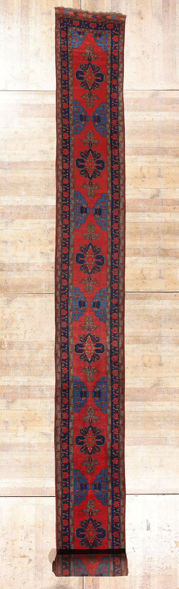 3 x 30 - Red Antique Afghan Turkoman Rug - 79696