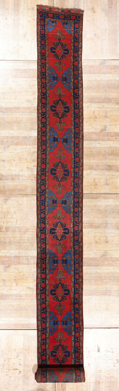 3 x 30 - Red Antique Afghan Turkoman Rug - 79696